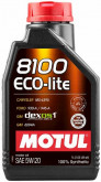 MOTUL 1л 8100 Eco-lite 5W-20 SP-RC Олива синтетична GM DEXOS1 GEN2, CHRYSLER MS 6395, FIAT 9.55535-CR1, FORD WSS-M2C930-A, WSS-M2C945-A, WSS-M2C945-B1, WSS