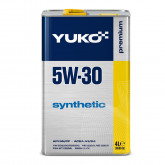 YUKO 4л SYNTHETIC 5W-30 Олива двигуна API SN/CF, ACEA A3/B4, VW 502.00/505.00/501.01/505.00, PSA B71 2296, PSA B71 2300, MB 229.3, MB 229.5, GM-LL-B025, Re