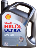 SHELL 4л Helix Ultra 5W-40 масло синт. API SN/CF ACEA A3/В3/B4 VW500.00/502.00/505.00, /BMW LL-01, Peugeot-Citroen 98, PSA E, MB229.5/229.3, RN 0710, Fiat