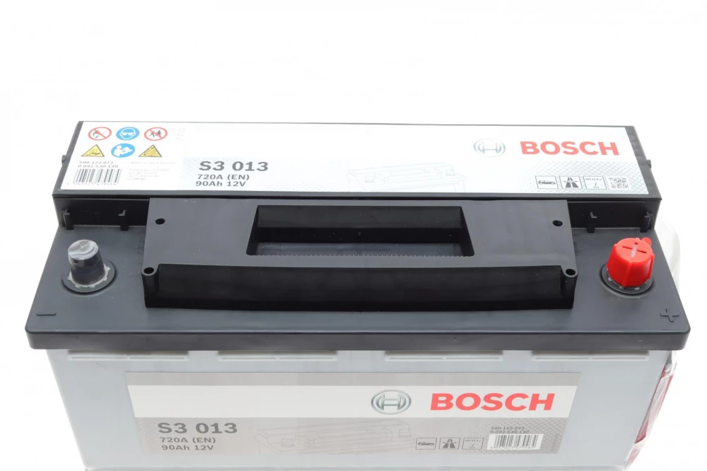 BOSCH S3 Акумулятор 12В/ 90А-год./720А, 353*175*190, 20.43кг, (виводи -+)