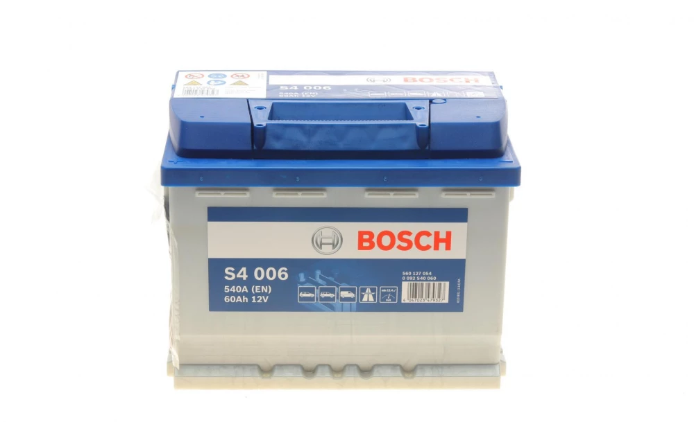 BOSCH S4 Акумулятор 12В/ 60А-год./540А, 242*175*190, 14.28кг, (виводи +-)