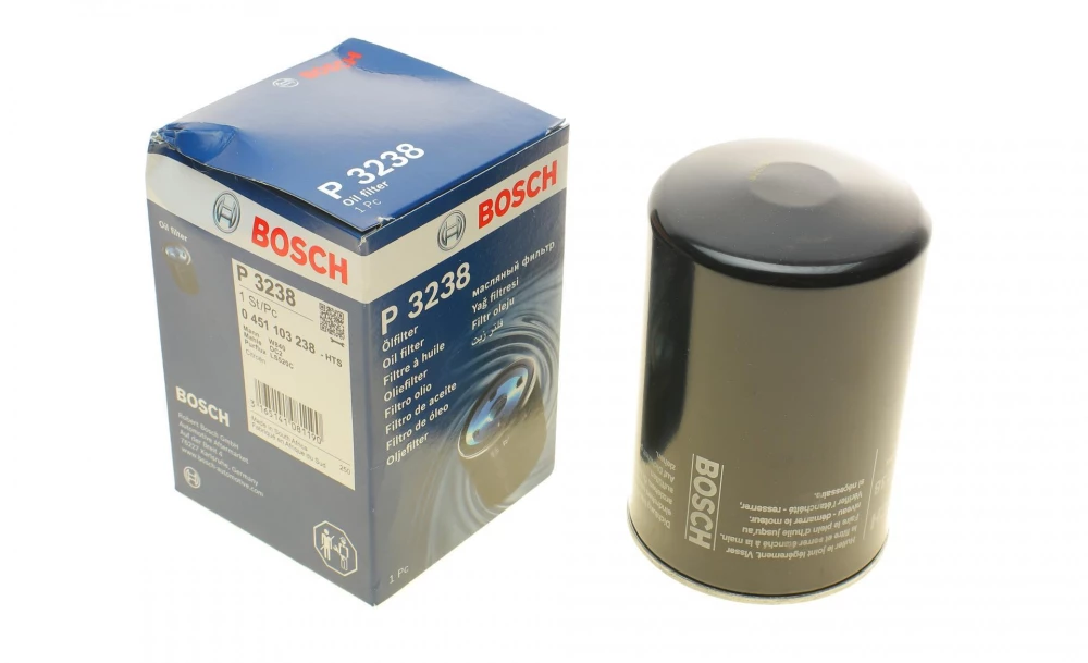 BOSCH P3238 H=140mm фільтр масляний PEUGEOT J5, BOXER 2.5D CITROEN Jumper 2.5D TALBOT