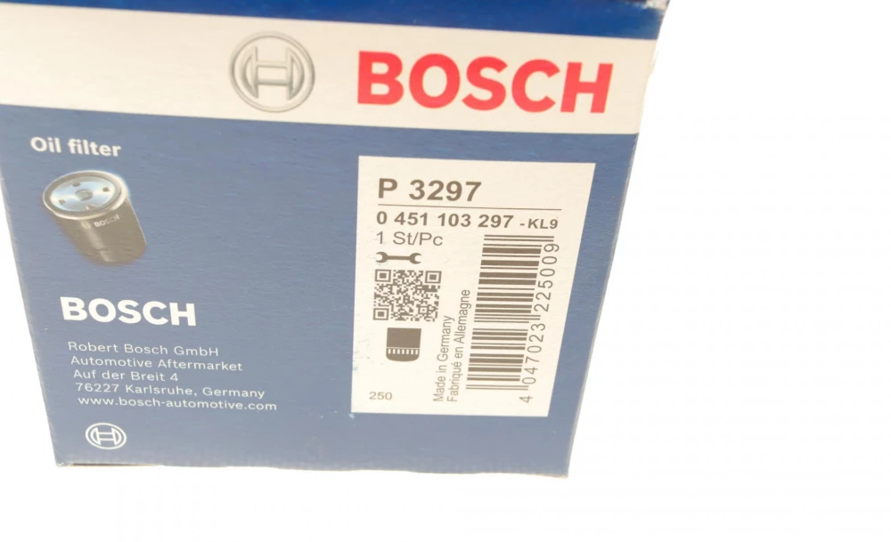 BOSCH P3297 H=79mm фільтр масляний OPEL Astra F, G 1,7/2,0i