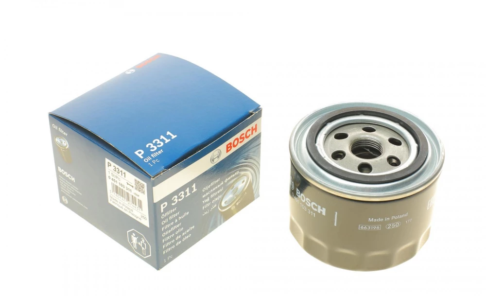 BOSCH P3311 H=95mm фільтр масляний HONDA Accord, Civic 2,0D/TD 95-01 ROVER 2,0D/TD 88-93