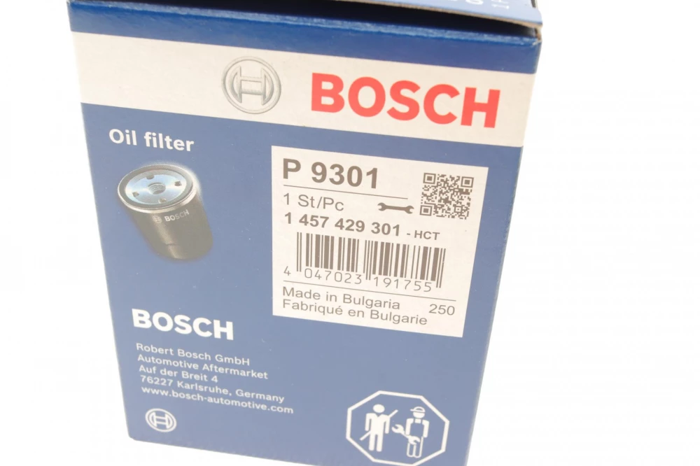 BOSCH P9301 H=73mm фільтр масляний 1,6FSI: AUDI A3 03- VW Golf V, Passat SKODA Octavia