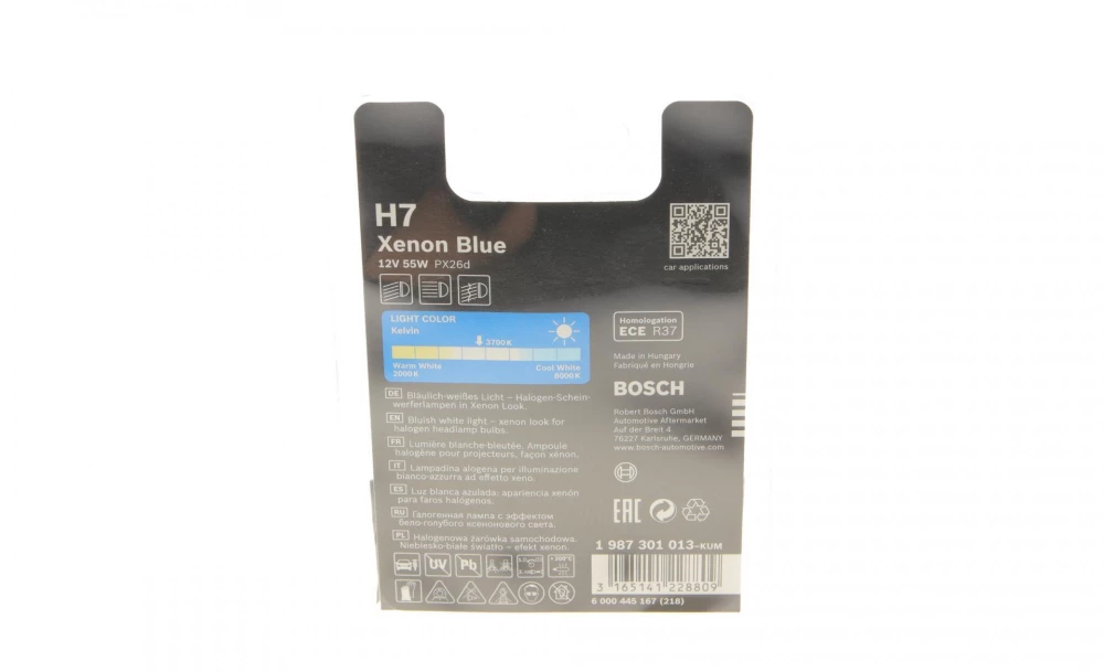 BOSCH ,H7 Xenon Blue 12V55W автолампа (блістер упаковка N4c)