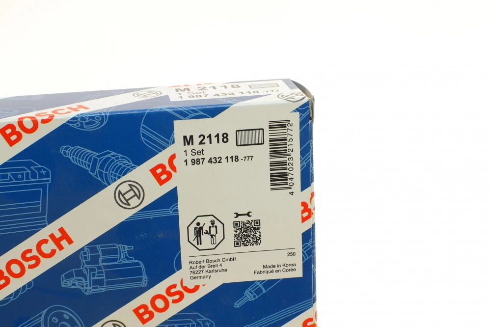 BOSCH M2118 фільтр повітр.салону (2шт.) NISSAN Almera 95-00 (244*24*102)