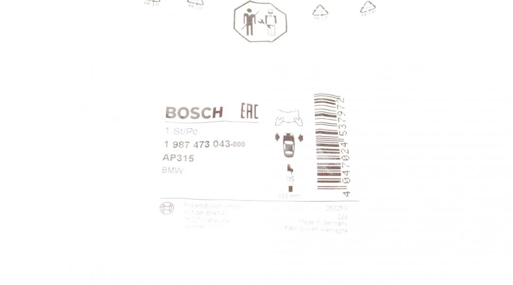 BOSCH датчик.зносу гальм.колод.передн. E65/E66 (830мм) (1шт.)