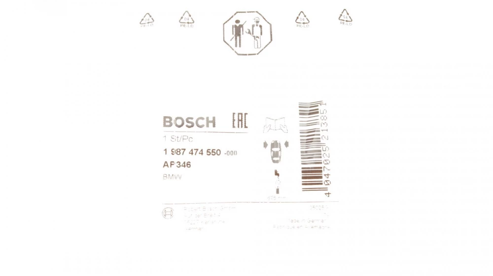 BOSCH BMW датчик зносу гальмівних накладок пр. BMW 1 F20, 3 F30,4 F32