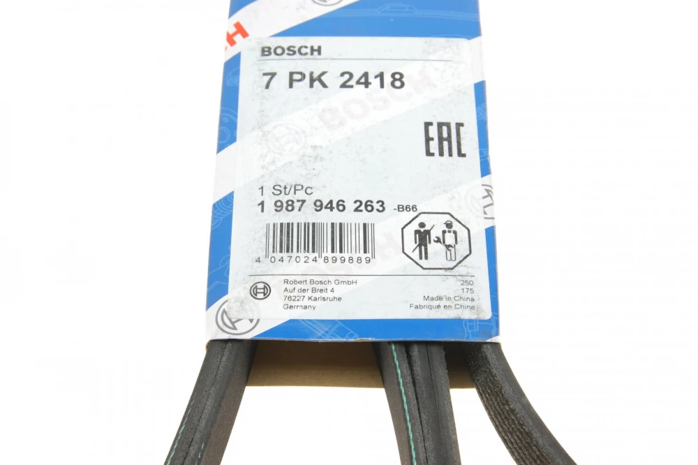 BOSCH ремінь П-клиновий 7PK2418