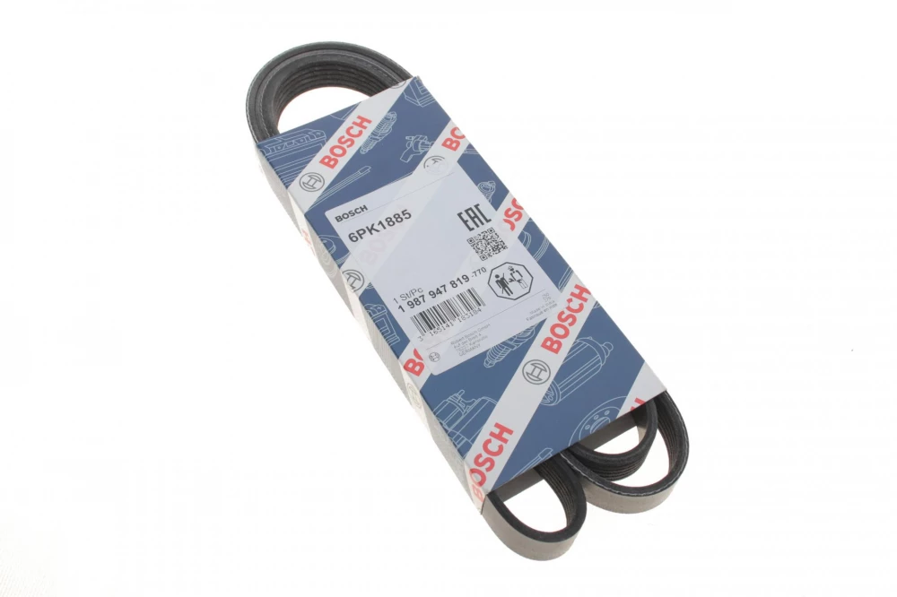 BOSCH ремінь П-клиновий 6PK1885 AUDI A4/6 2,4-2,8 DB M102/111 TOYOTA 1,8 VW Passat 2,8 SKODA 2,8