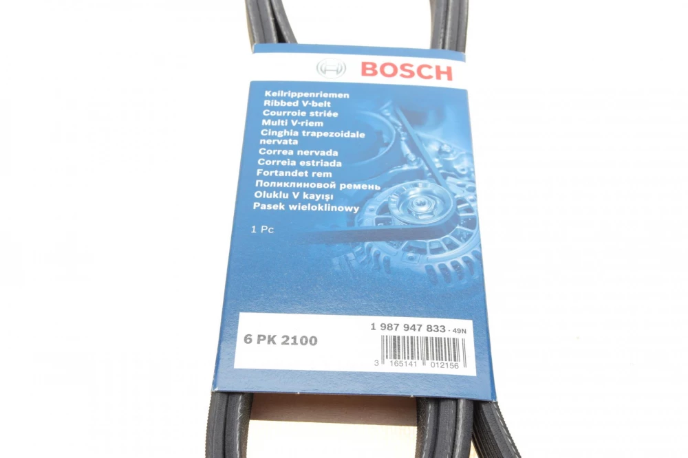 BOSCH ремінь П-клиновий 6PK2100 FORD 1,6-2,0 DB W124/201/461 DAEWOO 2,3/2,9D VW 2,4/2,5: T4, LT