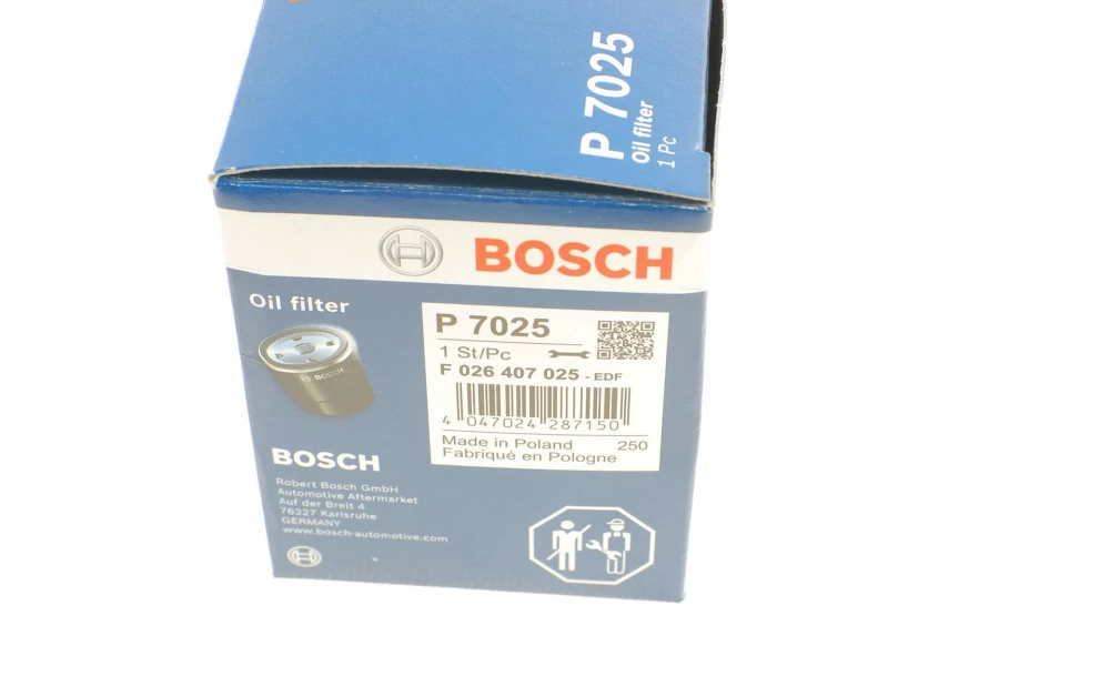 BOSCH P7025 HYUNDAI фільтр масляний  i10,i20,Atos 1.0/1.2 98-