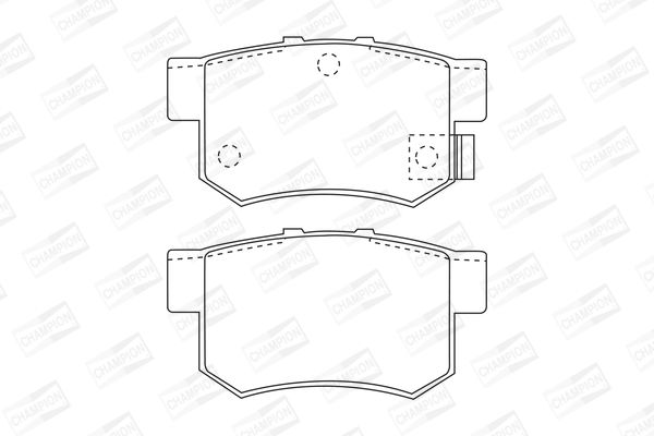 Колодки тормозные дисковые задние HONDA Accord, Accord Aerodeck, Accord Coupe, Legend, Prelude, Shuttle ROVER 618, 620, 623 (572138CH) CHAMPION