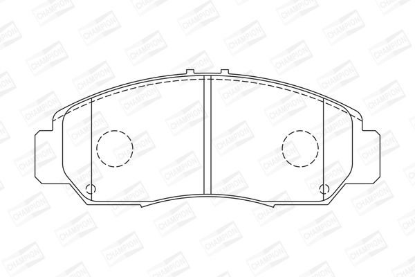 Колодки тормозные дисковые передние HONDA ACCORD VII (CM) 02-08, CIVIC IX Saloon (FB) 11- (572449CH) CHAMPION