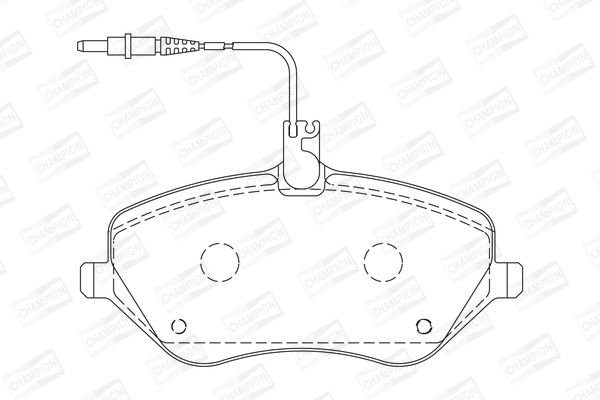 CHAMPION PEUGEOT гальмівні колодки передн.407 04-