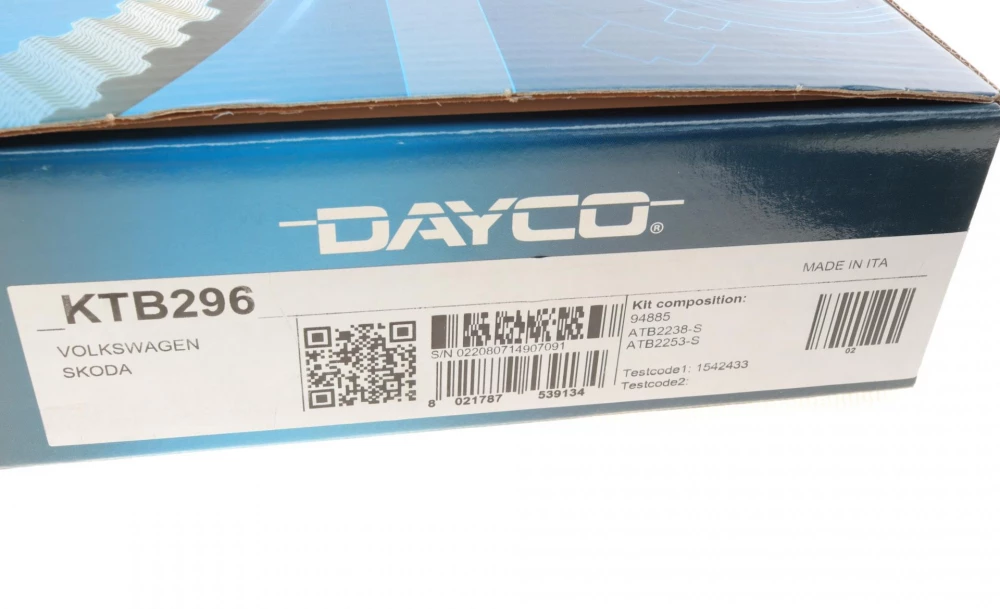 DAYCO К-т ГРМ  (рем.+2шт.ролика+кріплення) 1,9TDI: AUDI A3/4/6 VW 1,4 T5 SEAT SKODA FORD Galaxy