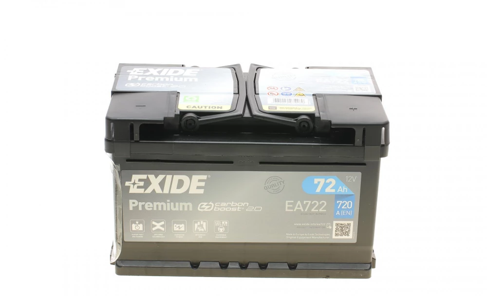 Автомобільний акумулятор EXIDE 6СТ-72 АзЕ Premium