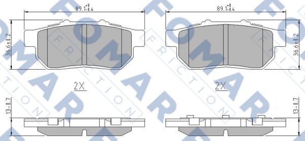 Колодки гальмівні дискові (комплект 4 шт)