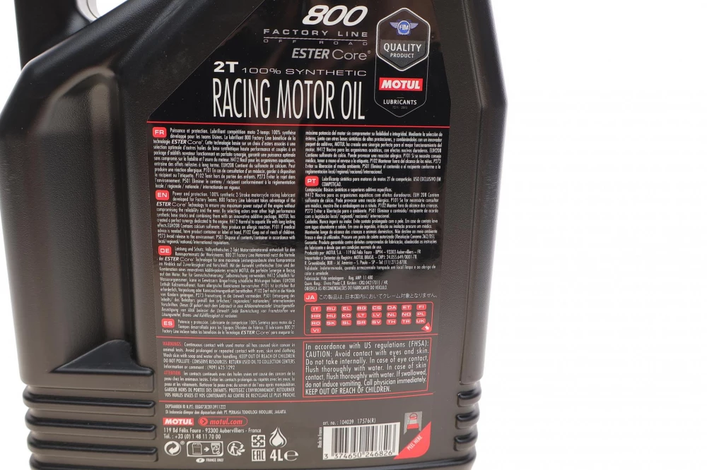 Олива MOTUL 2T 800 Factory Line Off Road 4 L