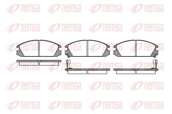 REMSA HONDA Колодки тормозные передние Accord 2.0EX 09/85-09/89