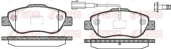 REMSA колодки гальмівні дискові FIAT Panda 03-