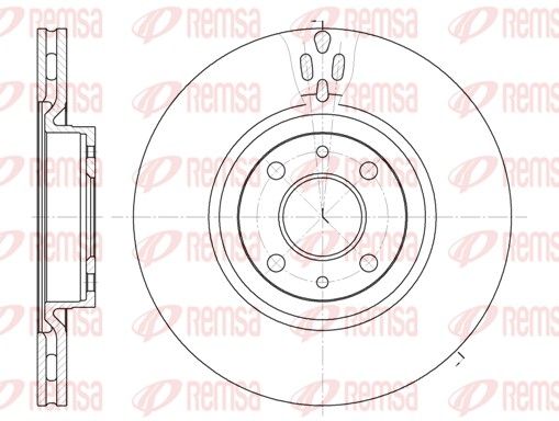 REMSA FIAT диск гальмівний передн.Doblo,Bravo, Marea,Alfa Romeo 155,Lancia 96-01