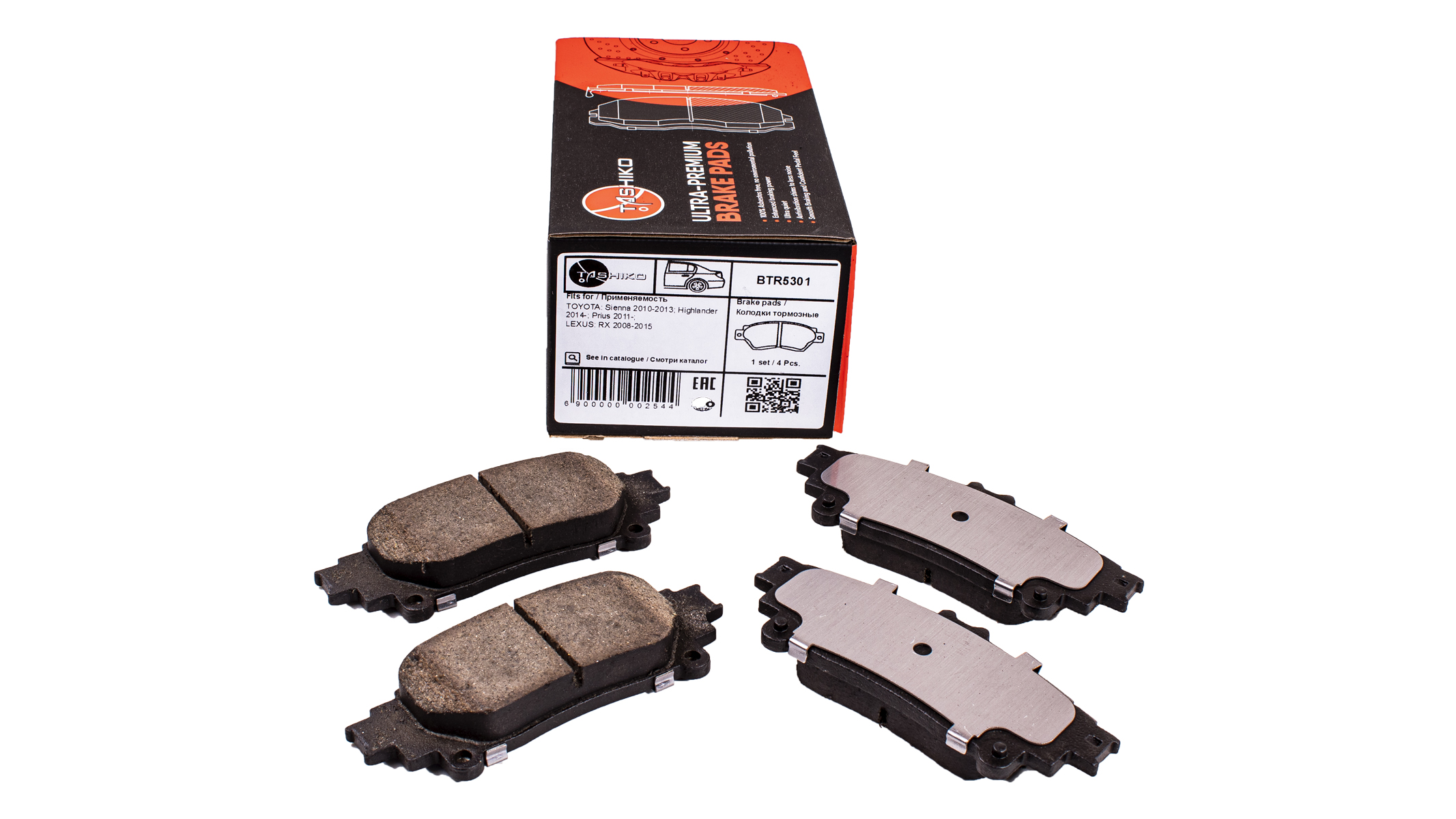 Колодки гальмівні Tashiko задні Lexus RX; Toyota Highlander, Prius, Sienna FDB4395