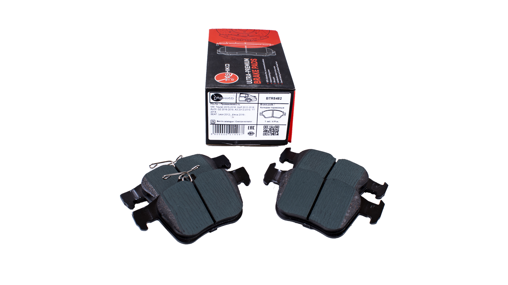 Колодки гальмівні Tashiko задні Audi A3, Q2, TT; Seat Ateca, Leon; VW Golf, Touran FDB4434