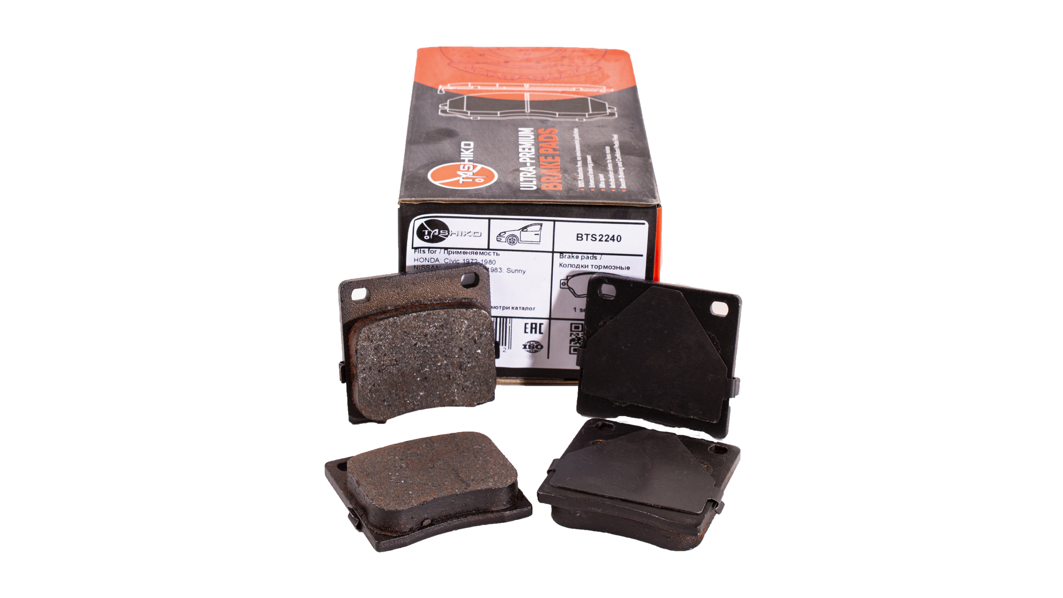 Колодки гальмівні Tashiko передні Honda Civic; Nissan Sunny, Cherry FDB39