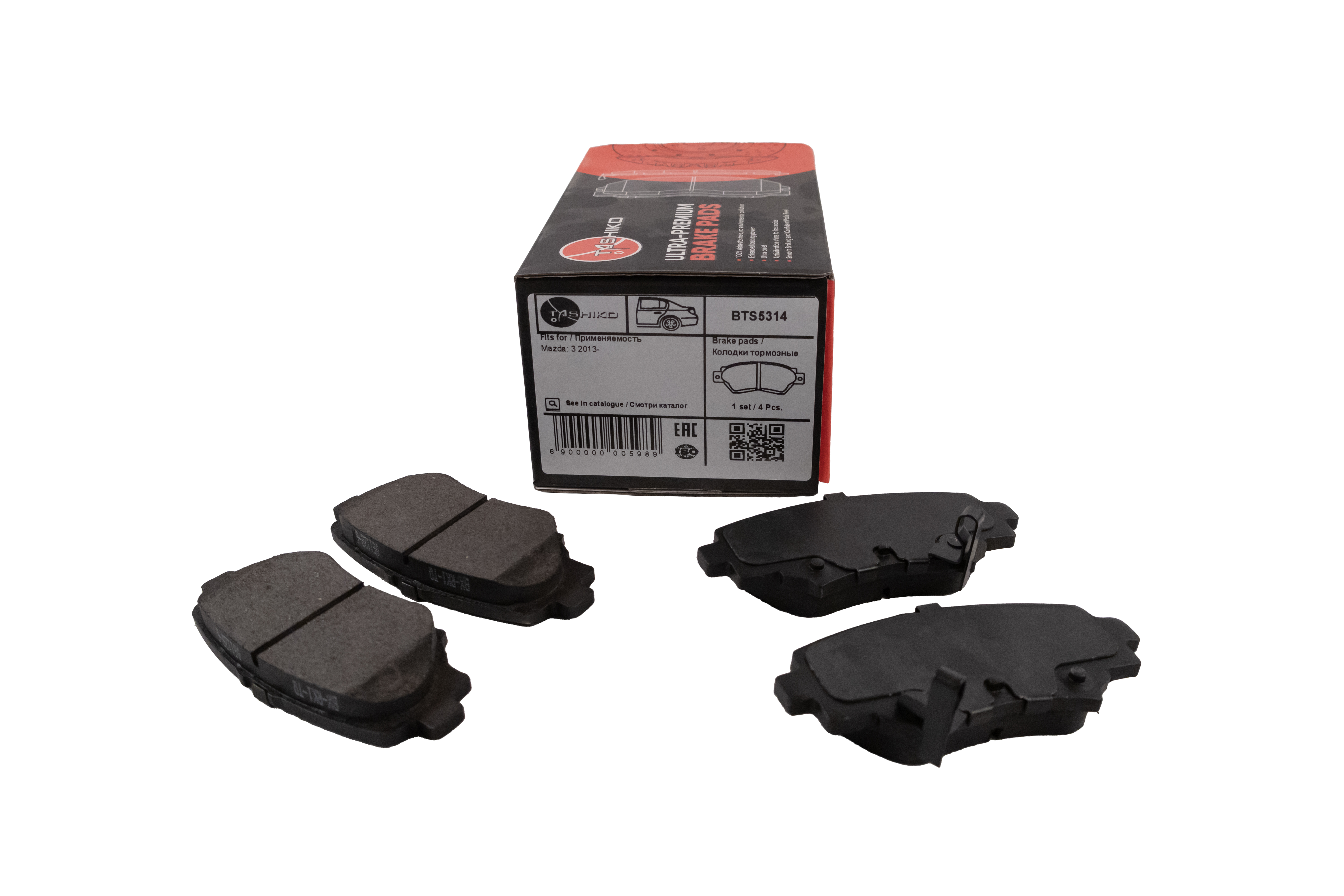 Колодки гальмівні Tashiko задні Mazda 3 FDB4700 B4Y02648ZB