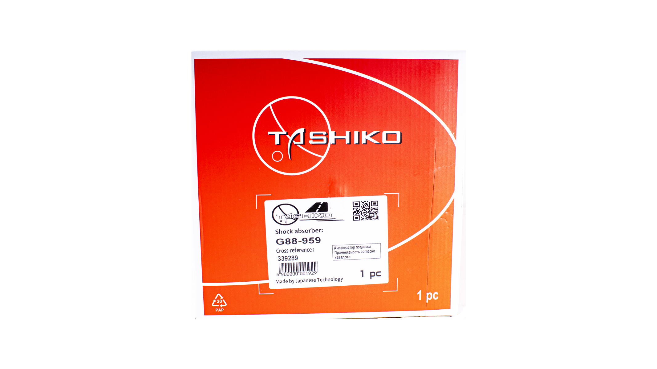 Стійка амортизатора Tashiko передня ліва Toyota Camry AV50 2012-- G88-959 339289