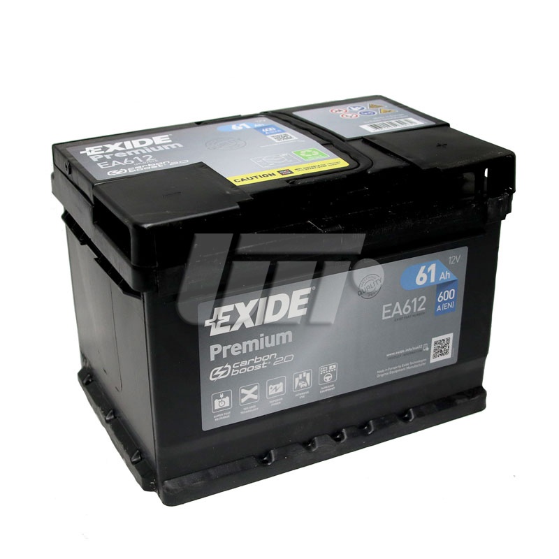 Акумулятор Exide Premium (242×175×175), 61Ач, 600А, R+