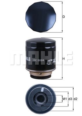фільтр оливний VW Golf 1.2/1.4 TSI 07-13/Jetta/Pas